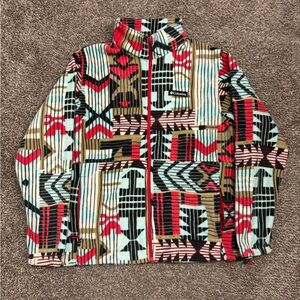 Columbia Colorful Patterned Fleece Jacket